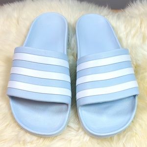 Men's Powder Blue Adidas Flip Flops Size 10